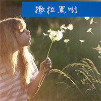 带有蒲公英的美女QQ皮肤