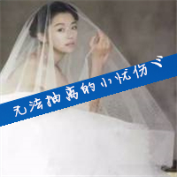 头纱遮面的美女头像