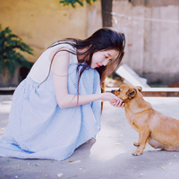 森系可爱的美女头像