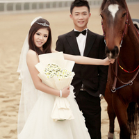 韩国时尚漂亮的婚纱头像