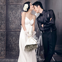 韩国时尚漂亮的婚纱头像