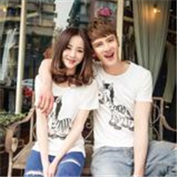 开心幸福的韩国情侣头像