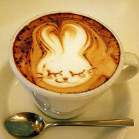有精美图案的咖啡创意个性头像