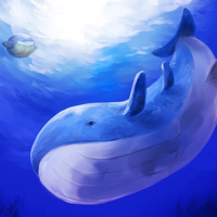 Q版可爱的鲸鱼头像