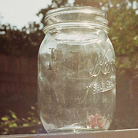 关于透明玻璃瓶的唯美头像