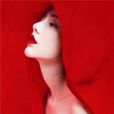 红色性感妩媚的美女头像 转眄流精,光润玉颜