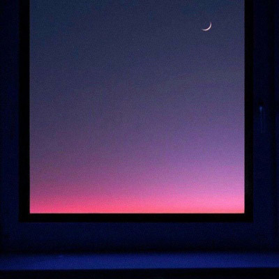 紫色系夜晚梦幻美景头像图片