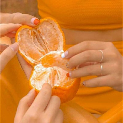 橙色系唯美头像图片 闪烁着你独一无二的色彩