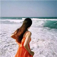 海边唯美意境女生头像  天涯海角,但愿相忆