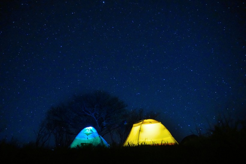 露营帐篷唯美图片