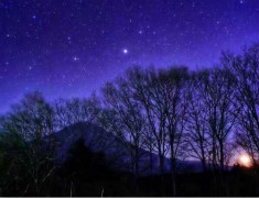 蓝色梦幻星空唯美意境图片  颗颗繁星美得让人无法呼吸